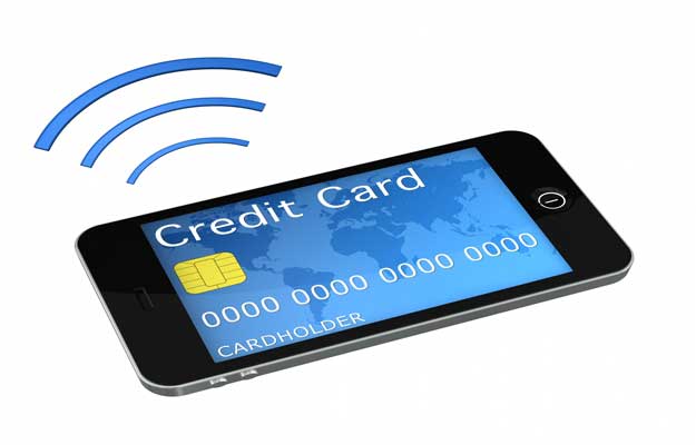 Mobile phone credit card
